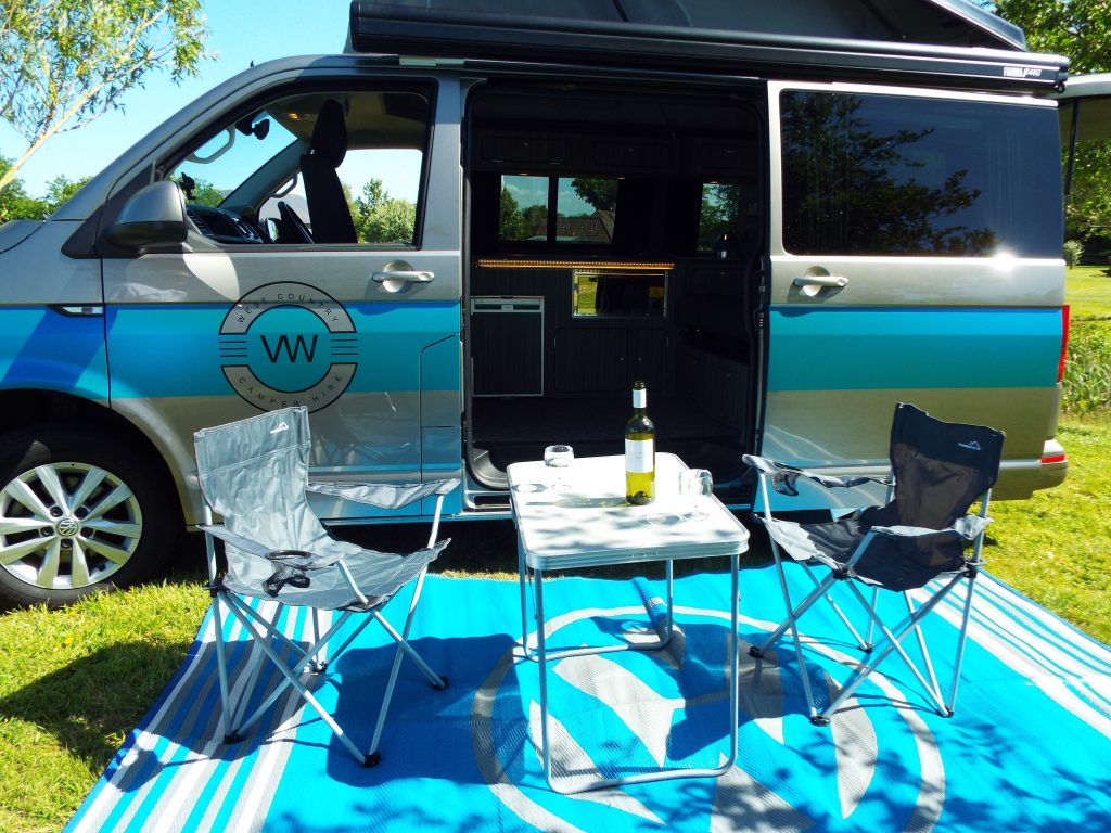 Camping in a campervan